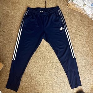 adidas 3-stripe trackpants navy blue